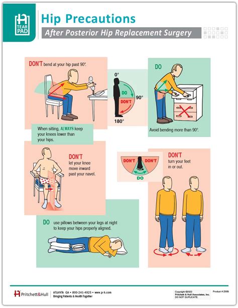 hip precautions handout